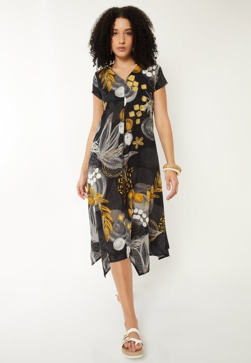 Women Printed A-line Dress